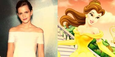 Emma Watson at the premiere of "Gravity" and Disney princess Belle of Beauty and the Beast Emma Watson at the premiere of "Gravity" and Disney princess Belle of Beauty and the Beast