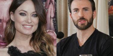 Olivia Wilde and Chris Evans Olivia Wilde and Chris Evans