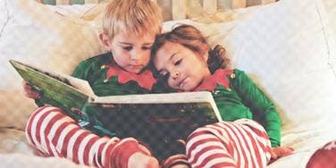 holiday bonding kids reading