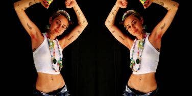 miley pink hair