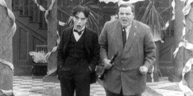 Charlie Chaplin and Fatty Arbuckle from Tango Tangles