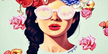 girl with lipstick girl with lipstick