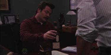 Nick Offerman as Ron Swanson from Parks and Recreation