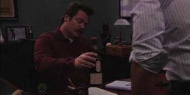 Nick Offerman as Ron Swanson from Parks and Recreation Nick Offerman as Ron Swanson from Parks and Recreation