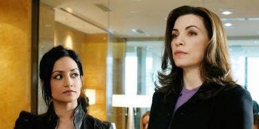 Julianna Margulies and Archie Panjabi from The Good Wife