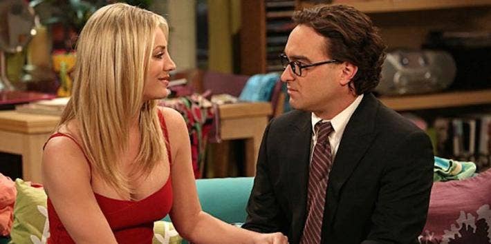 Kaley Cuoco and Johnny Galecki from The Big Bang Theory