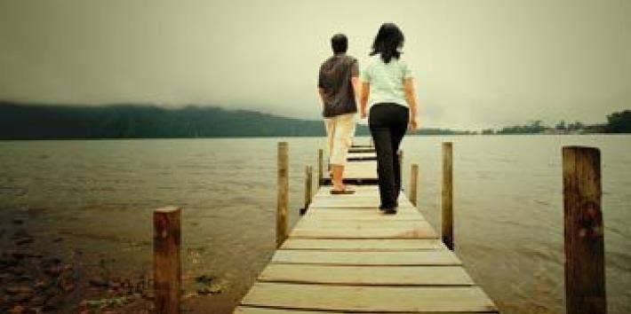 couple walking together