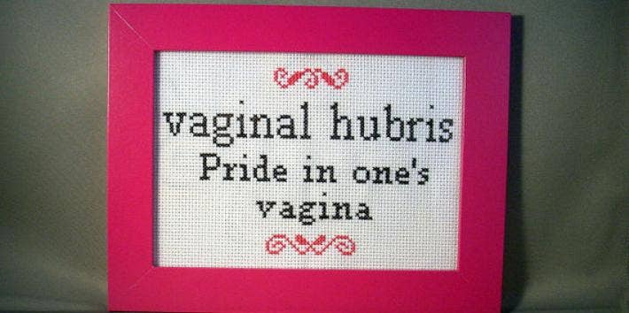 vagina cross stitch