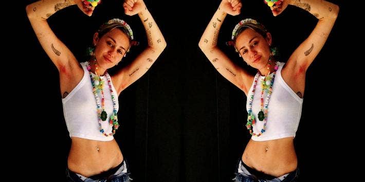 miley pink hair