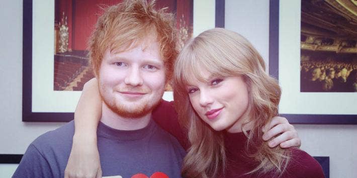 Platonic best friends Ed Sheeran and Taylor Swift backstage at Madison Square Garden in New York City for Taylor Swift's "RED" tour
