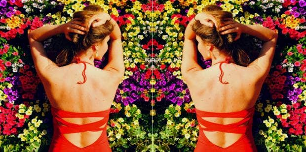 bralette with backless dress