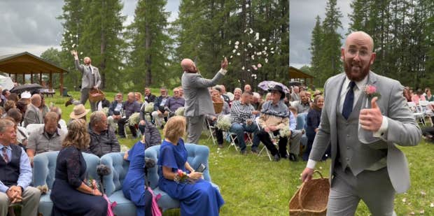 Brother Of The Bride Is Asked To Be The Flower Girl At Her Wedding And Gives The Performance Of A Lifetime - Vimarsana News
