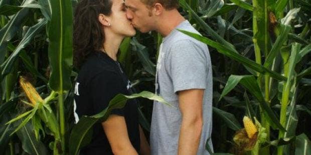 Having sex in the corn field