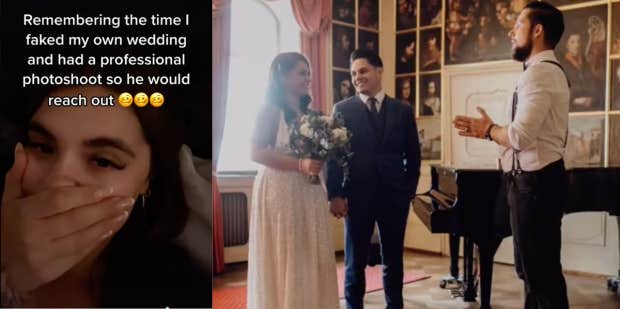 Woman Stages A Fake Wedding To Try And Get Her Ex To Text Her