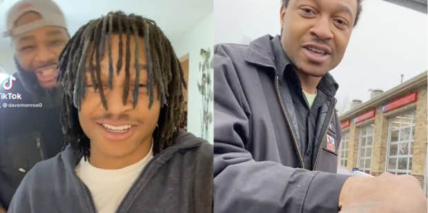 Father Drops Off Lunch To His Adult Son At Work - Vimarsana News