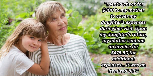 A Grandma Sent An Invoice For Granddaughter's Visit Even Though The Mom Paid For Expenses - Vimarsana News