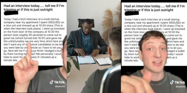 Job seeker rejected from interview because he was 1 minute late Job seeker rejected from interview because he was 1 minute late