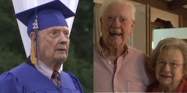 99-Year-Old Texas Pastor Walks At High School Graduation To Finally Get His Diploma - Vimarsana News