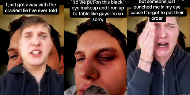 Server Lies To Customers About Being Punched In The Face After Forgetting To Put In Their Order - Vimarsana News
