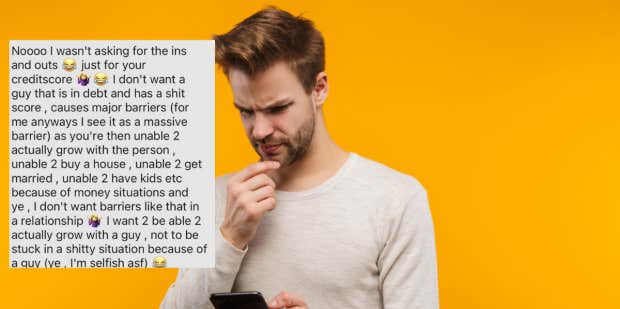 unemployed woman asks tiner match for credit score