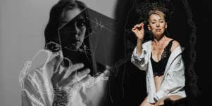 Woman facing her trauma bond and breaking it