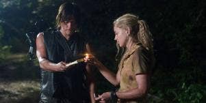 Daryl Dixon (Norman Reedus) with Beth Greene (Emily Kinney) on 'The Walking Dead' AMC
