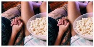 watching a movie