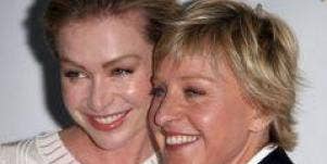 Portia de Rossi and Ellen DeGeneres