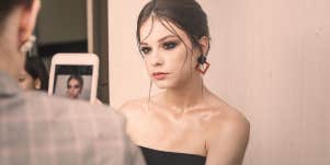 woman being photographed