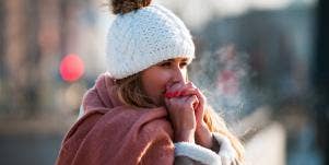 woman in cold weather