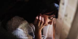 worried woman
