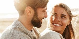 happy couple smiling