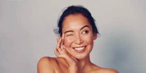 woman face smiling
