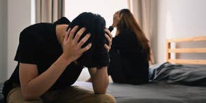 upset couple