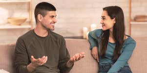 couple having a chat