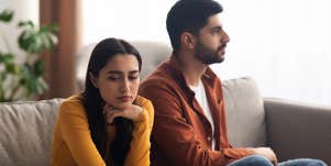 unhappy couple