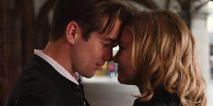 couple embracing face to face