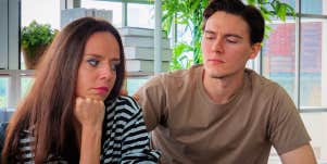 unhappy couple