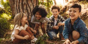 kids playing outside