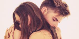 couple hugging