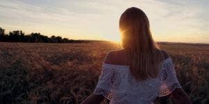 woman in field