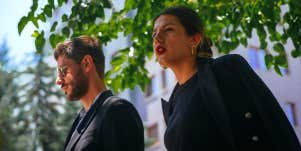 man and woman in professional dress