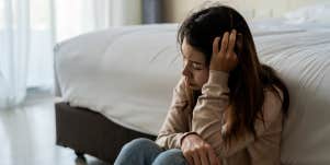 depressed woman
