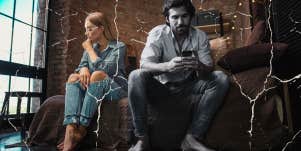 Husband and wife upset