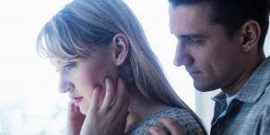 woman and man in conflict