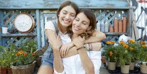 daughter and divorced mom