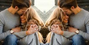 couple embracing
