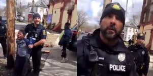Police arresting 8-year-old