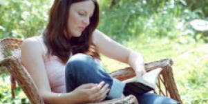 Woman Reading Alone