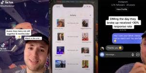 Images from Keiser's TikTok describing his app